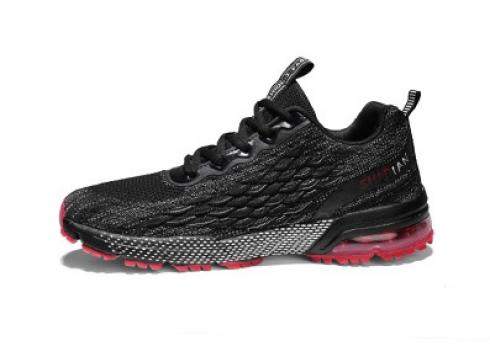 2022 Breathable Marathon Running Shoes XY907117 Black Grey Red