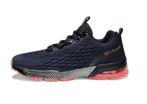 New Breathable Marathon Running Shoes XY907119 Navy Blue Orange