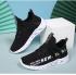 Comfort Breathable Running Shoes HXTF198811 Black White